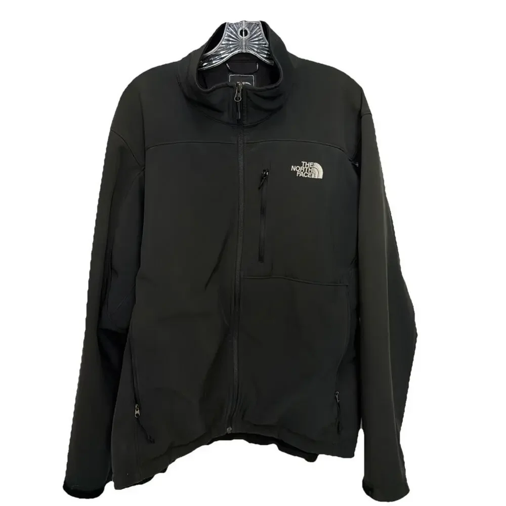 The North Face Windfall Jacket Mens Large Black Soft Shell